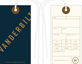 Custom 4 Color Hang Tag - Vanderbilt Wine Merchants