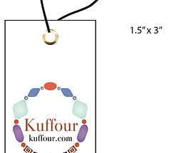 Custom 4 Color Hang Tag - Kuffour