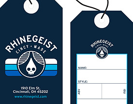 Custom 4 Color Hang Tag - Rhinegeist Brewery