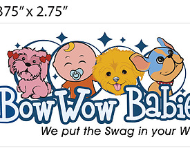 Custom 4 Color Hang Tag - BowWow Babies