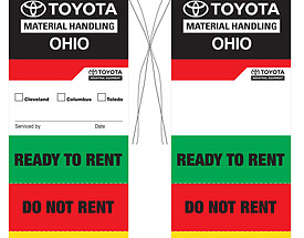 Custom 4 Color Hang Tag - Toyota Ohio