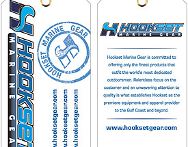 Custom 4 Color Hang Tag - Hookset Marine Gear