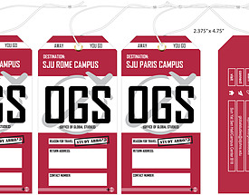 Custom 4 Color Hang Tag - St. John University