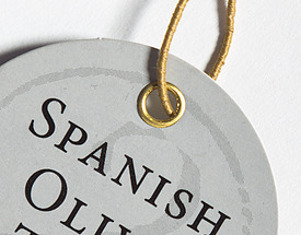 Custom Circular Hang Tag - Brass Eyelet