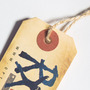 Custom Clipped Corners Hang Tag - Jute Attachment