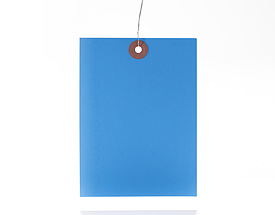 Standard Color - Dark Blue Hang Tag from St. Louis Tag