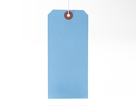 Standard Color - Light Blue Hang Tag from St. Louis Tag