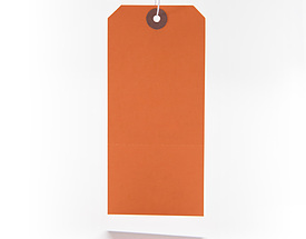 Standard Color - Orange Hang Tag from St. Louis Tag