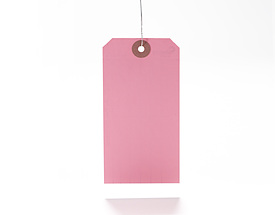 Standard Color - Pink Hang Tag from St. Louis Tag