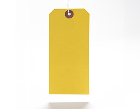 Standard Color - Yellow Hang Tag from St. Louis Tag