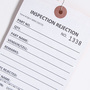 Inspection Hang Tags with Consecutive Numbering