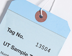 Sample Hang Tags with Consecutive Numbering