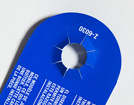 Tag with Die Cut Hanging Feature