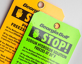 Laminated Stop Hang Tags