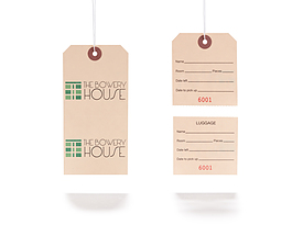 Horizontal Perforated Hang Tag - The Bowery House