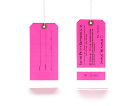 Horizontal Perforated Hang Tag