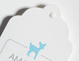 Custom Scalloped Corners Hang Tag - Amanda Deer Jewelry