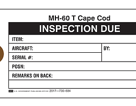 Aircraft Part Inspection Due Tag – U.S. Government Publishing Office