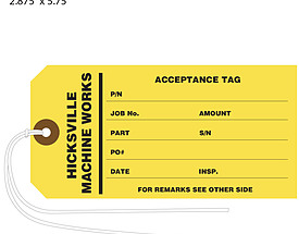 Hicksville Acceptance Tag