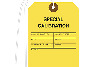 Generic Special Calibration Hang TagTag