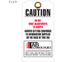 Caution Do Not Make Adjustments To Damper Tag
