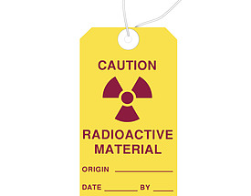 Caution Radioactive Material Hang Tag