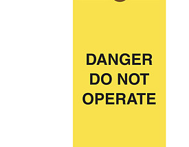 Trigen Danger Do Not Operate Tag