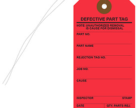 Defective Part Tag