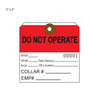 Do Not Operate Tag