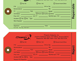 FAA Inspection Tags - Phoenix