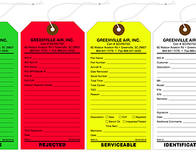 FAA Inspection Tags - Greenville Air