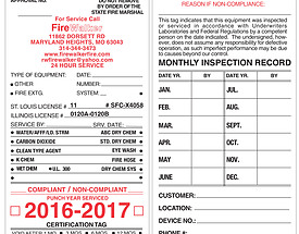 Firewalker – Fire Sprinkler Inspection Tag