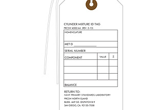 Generic Gas Cylinder Mixture ID Tag