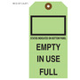 Empty/In Use/Full Gas Cylinder Tag 