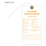 Generic Gas Cylinder Service Record Tag