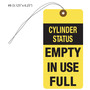 Gas Cylinder Status Empty/In Use/Full Tag