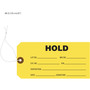 Yellow Hold Tag
