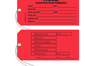 Hold For Disposition Tag