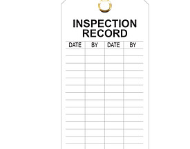 Inspection Record Tag