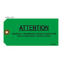 Attention Information Green Hang Tag