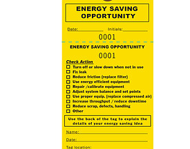 Energy Saving Opportunity Tag