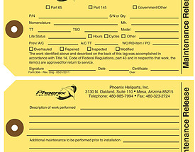 Phoenix Heliparts Maintenance Release Tag