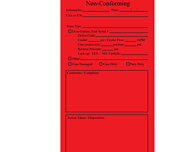 Red Non-Conforming Tag