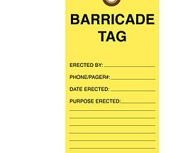 Barricade Tag