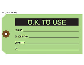 O.K. To Use Tag