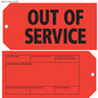 Red Two-Sided Out of Service Tag