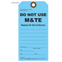 M & TE Out of Service Tag