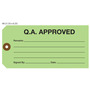 Green QA Approved Tag