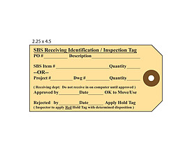 SBS Receiving Identification Tag