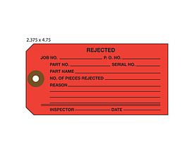 Red Rejected Tag